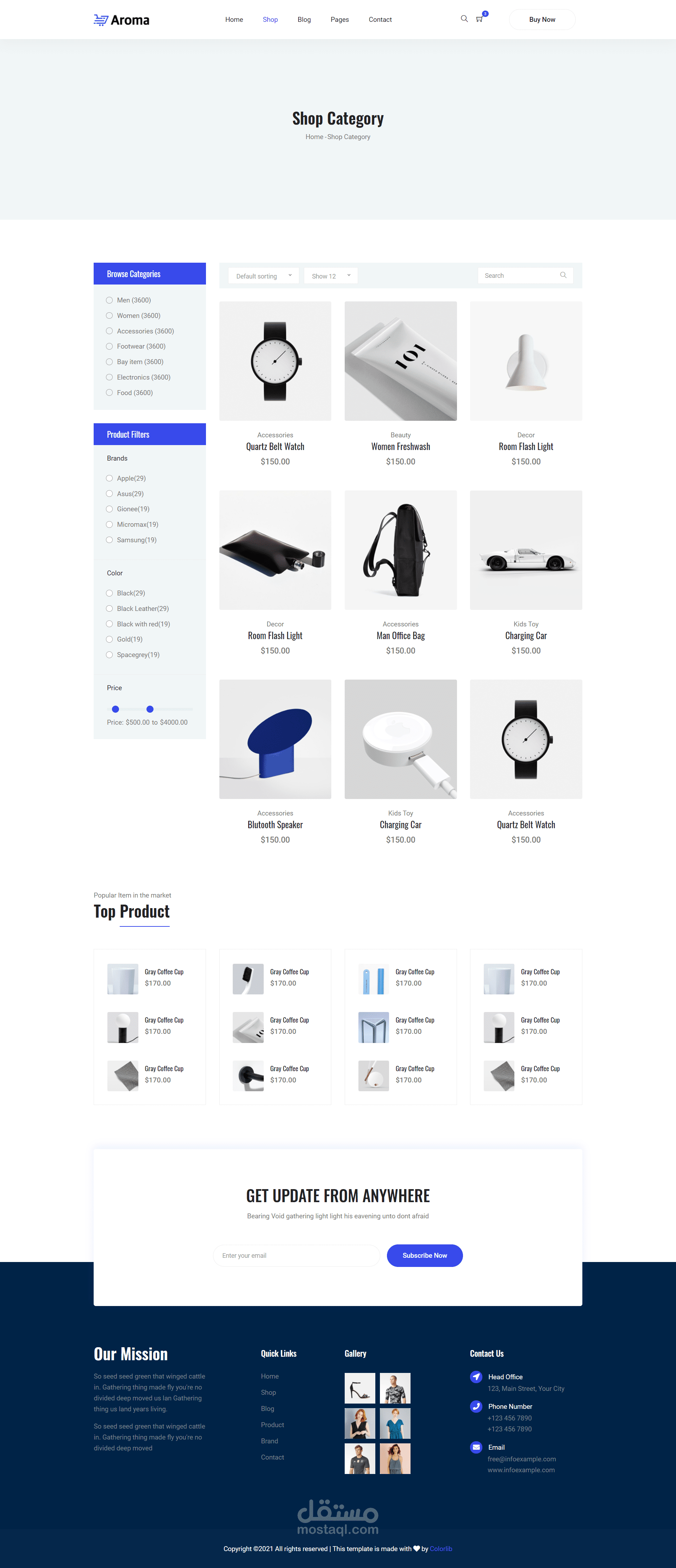 Online shop by (Html,Css) | مستقل