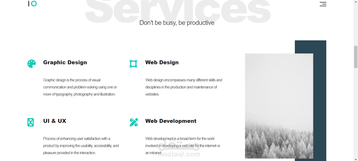 HTML & CSS web template | مستقل