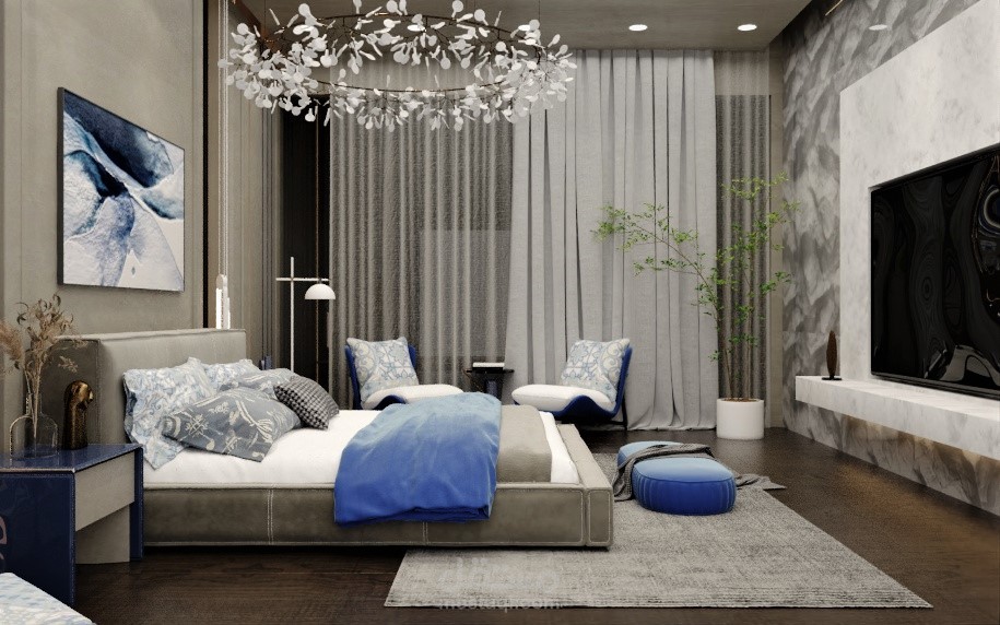 Modern Greek Style Bedroom   2 