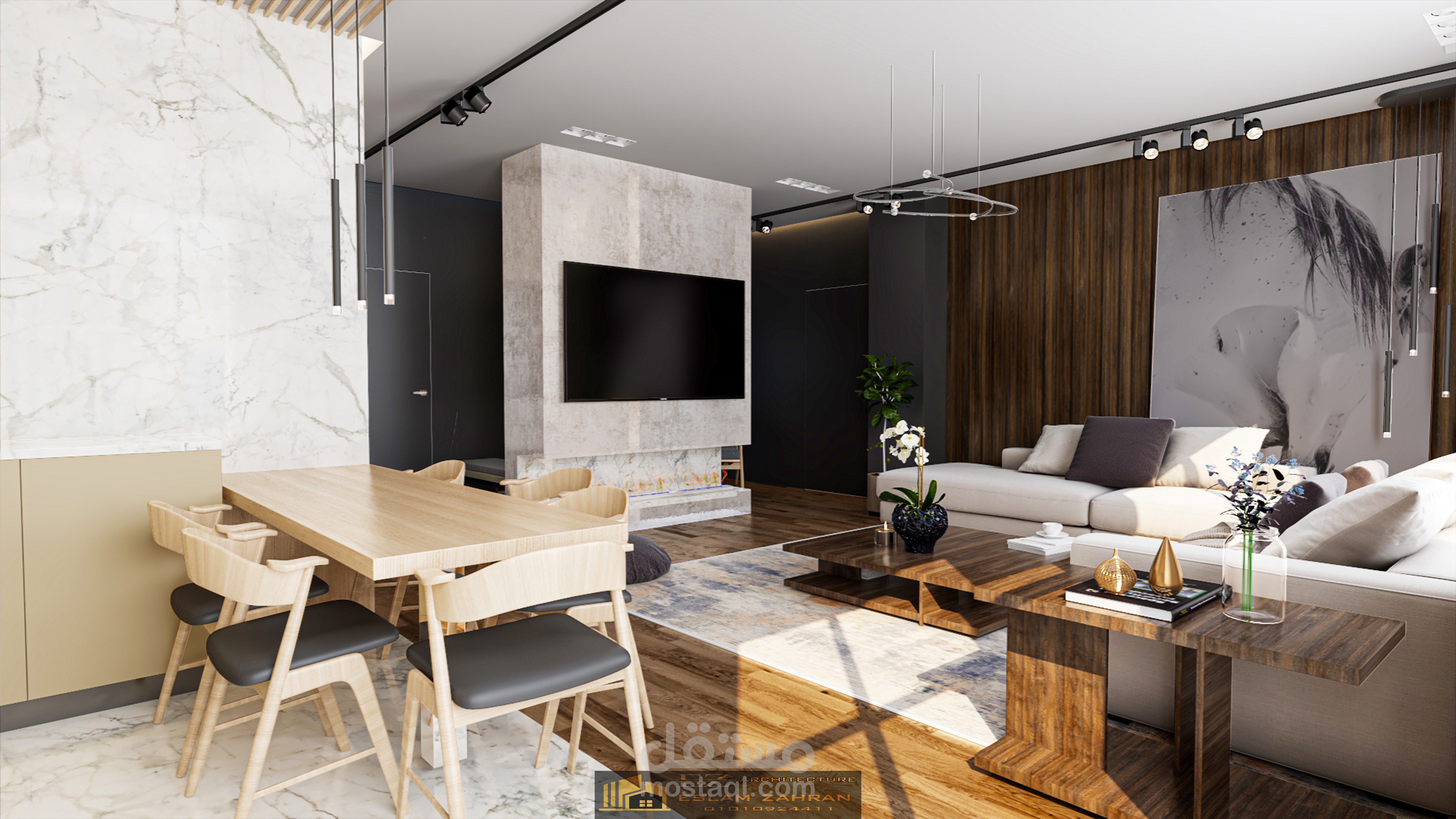 تصميم صالة مودرن | مستقل