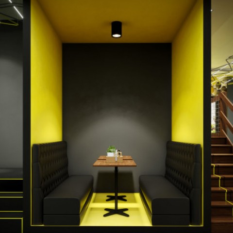 تصميم داخلي لمطعم | restaurant interior design