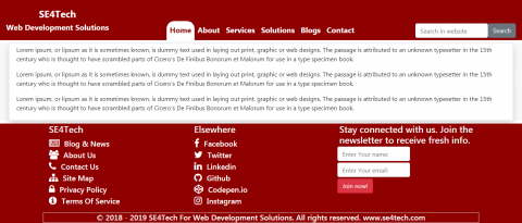 SE4Tech Website