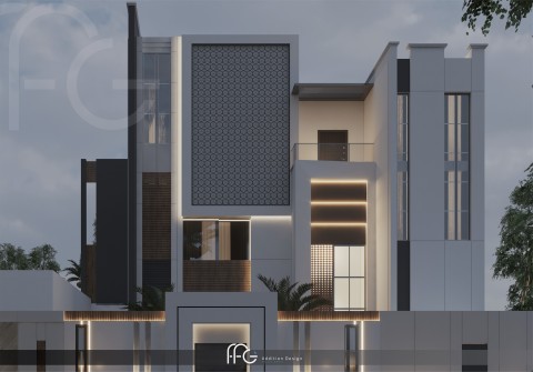 لقطات ليلية، تصميم فيلا - السعودية