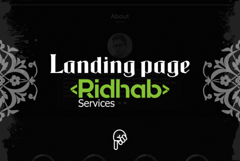 تصميم Landing page تعريفية عني