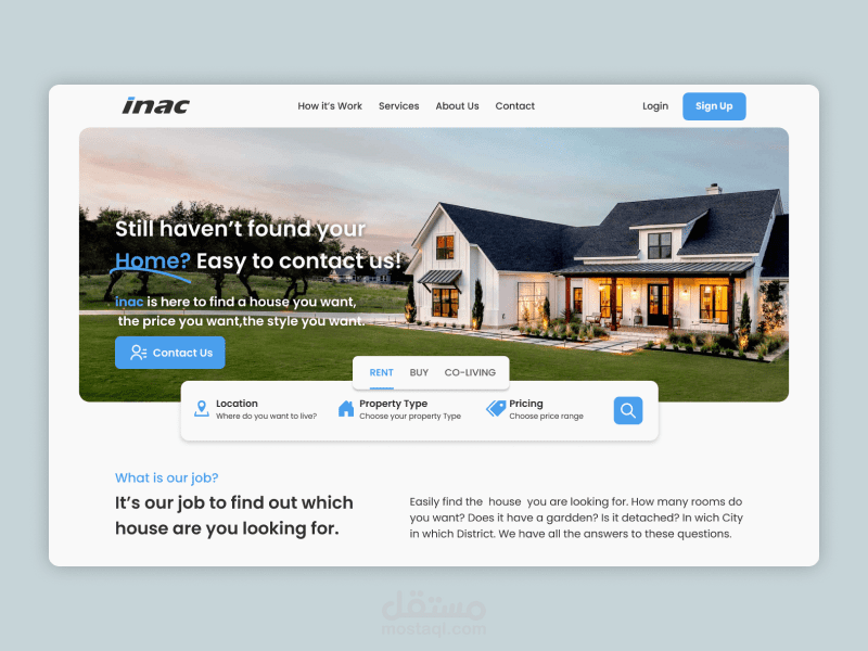 Real Estate Landing page