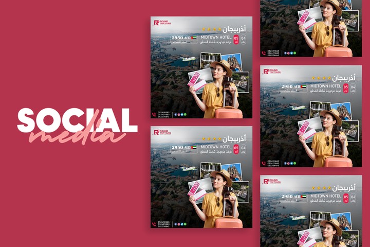 Round Trip Travel Agency social media Campaign