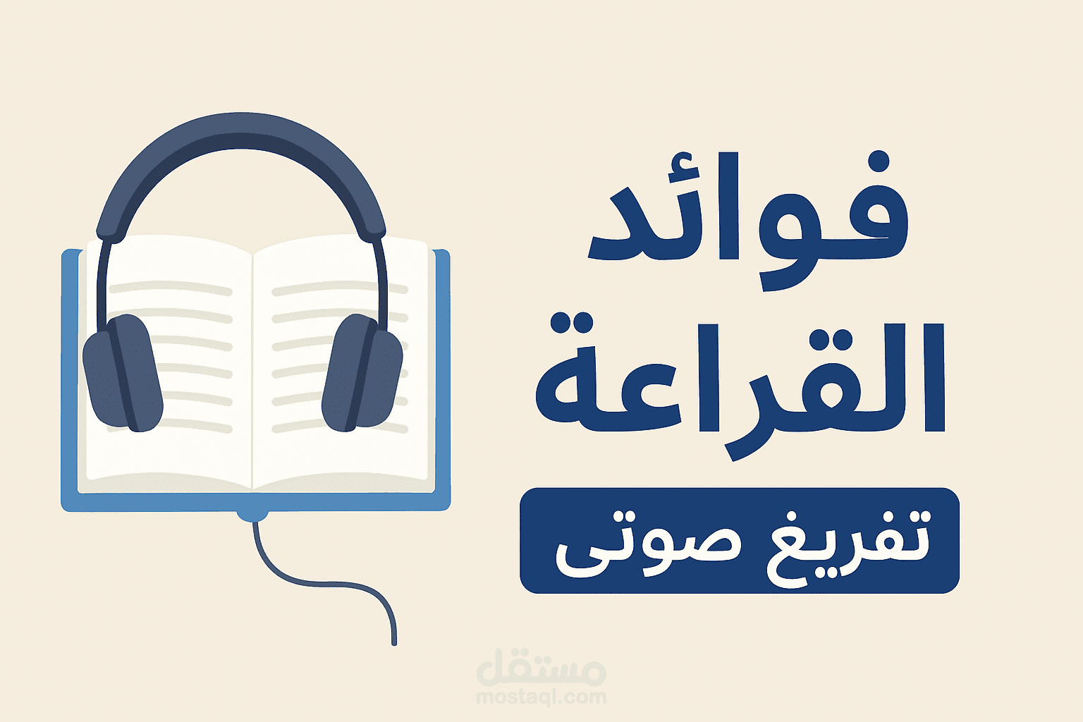 “تفريغ ملف صوتي تعليمي – فوائد القراءة”