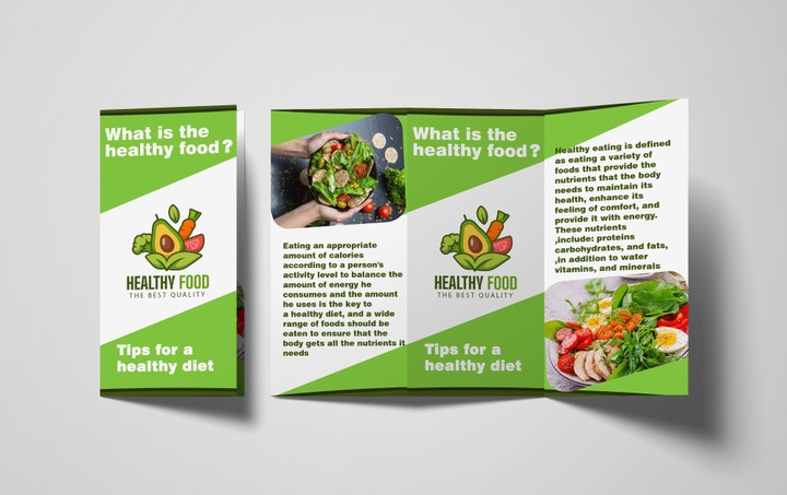 Healthy food brochor