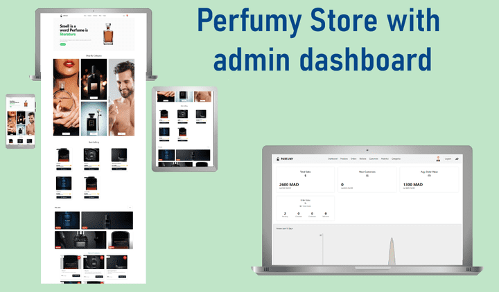 perfumy store + admin Dashboard