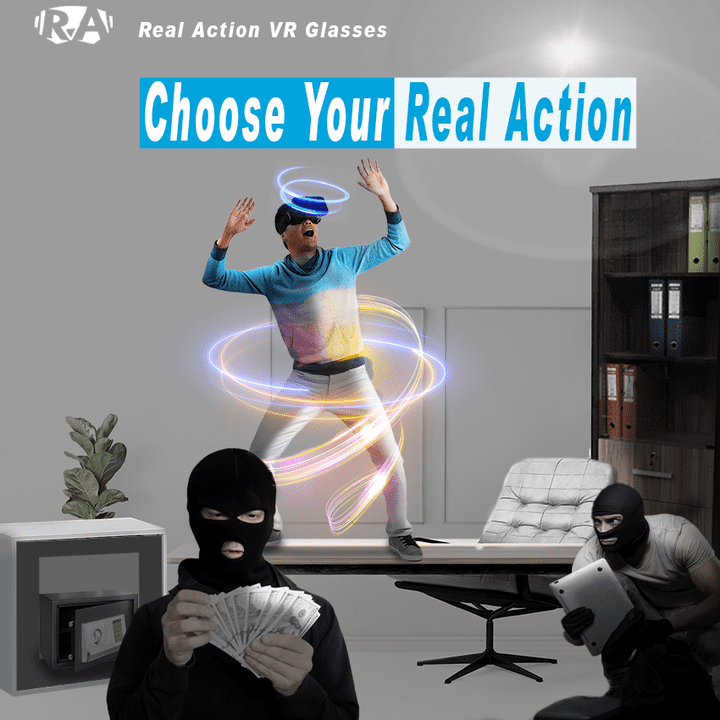 Real Action  VR glasses