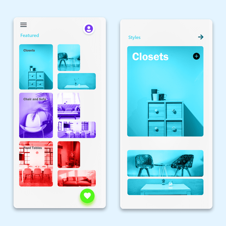 Furniture App Design Sneaks