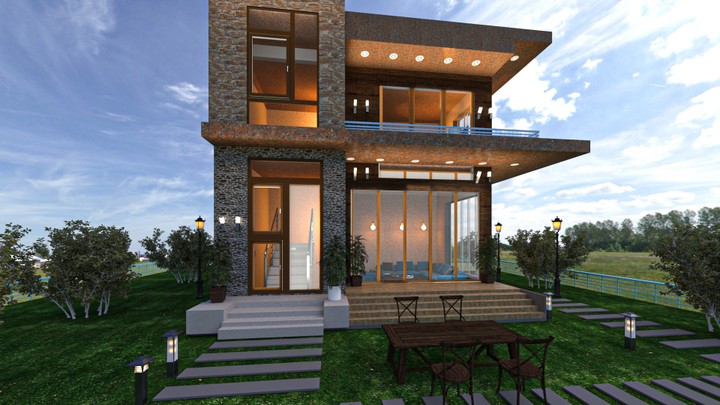 modern villa