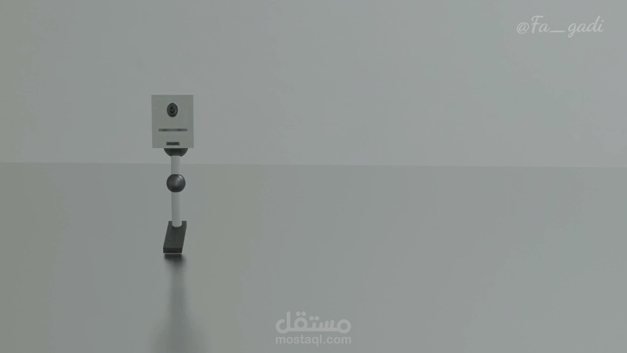 تصميم خيالي لروبوت متحرك