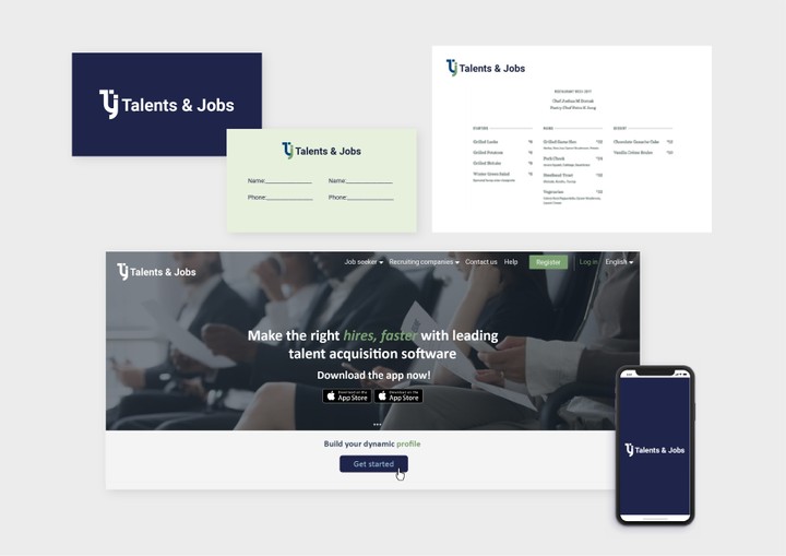 مشروع Jobs & Talents Logo Brand Guidelines