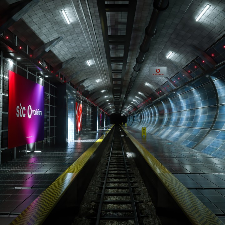 Underground Metro - 3D Design (C4D + Octane)