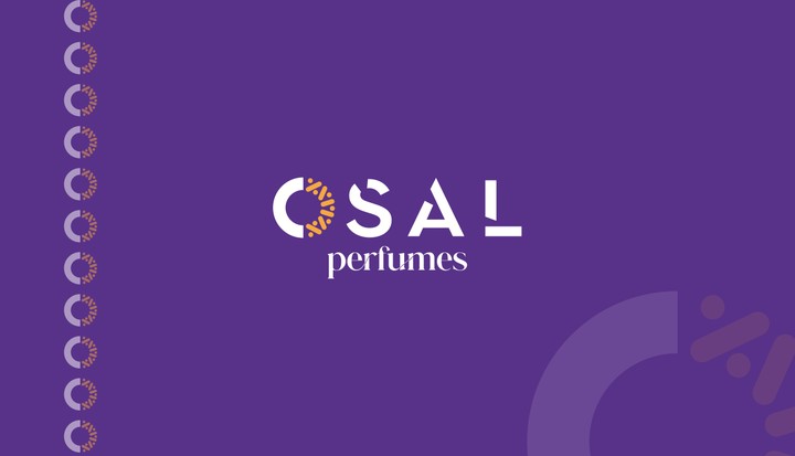 شعار "OSAL Perfumes" - تصميم يعبّر عن الفخامة والإبداع في عالم العطور