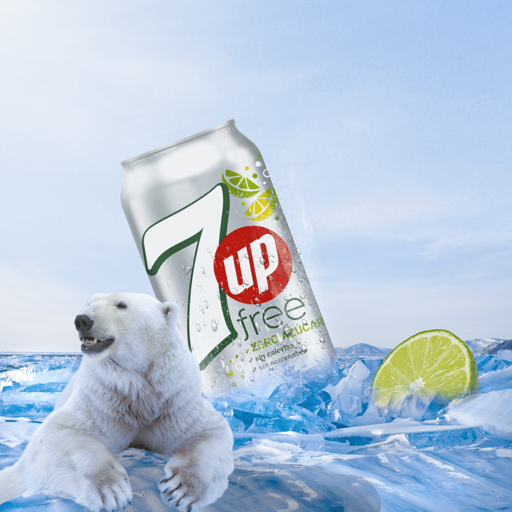 بوستر سوشيال ميديا لشركه 7up