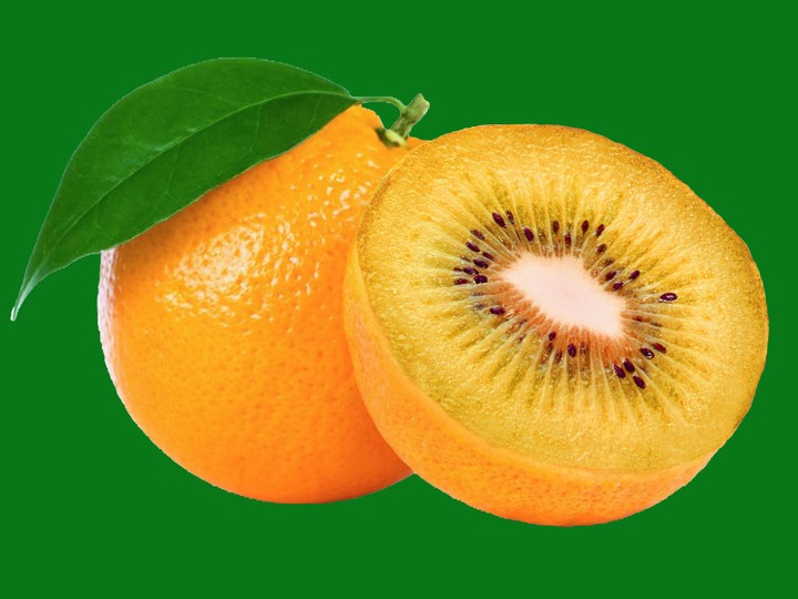 Orange kiwi Photosop