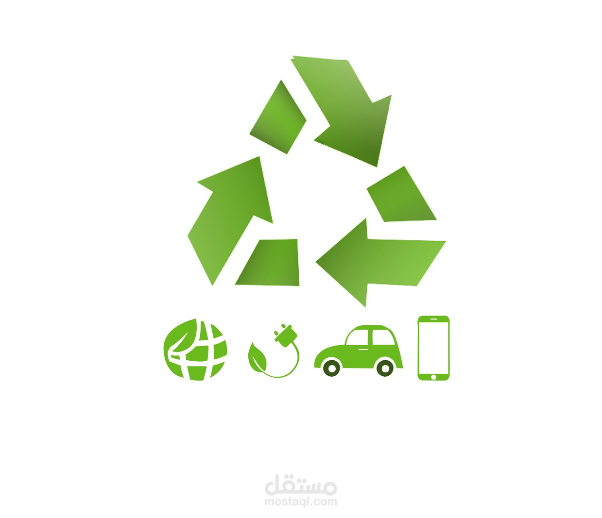 لوغو اعادة تدوير         Logo for recycling