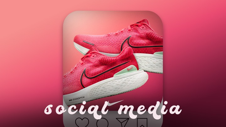 Nike shoes social media post