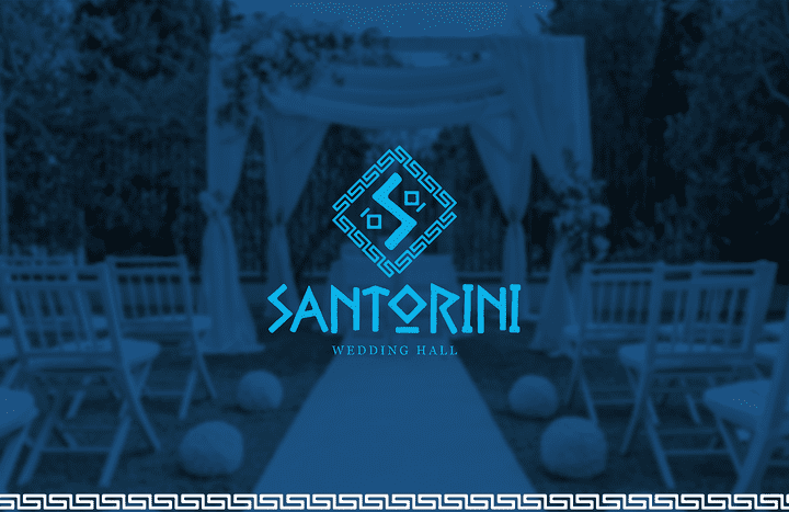 Brand identity guidelines for SANTORINI wedding hall