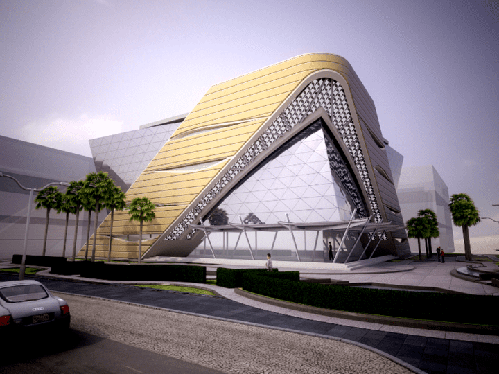 ECQ PROPOSED 2B+G+M+3 OFFICE BUILDING  ( In Qatar )