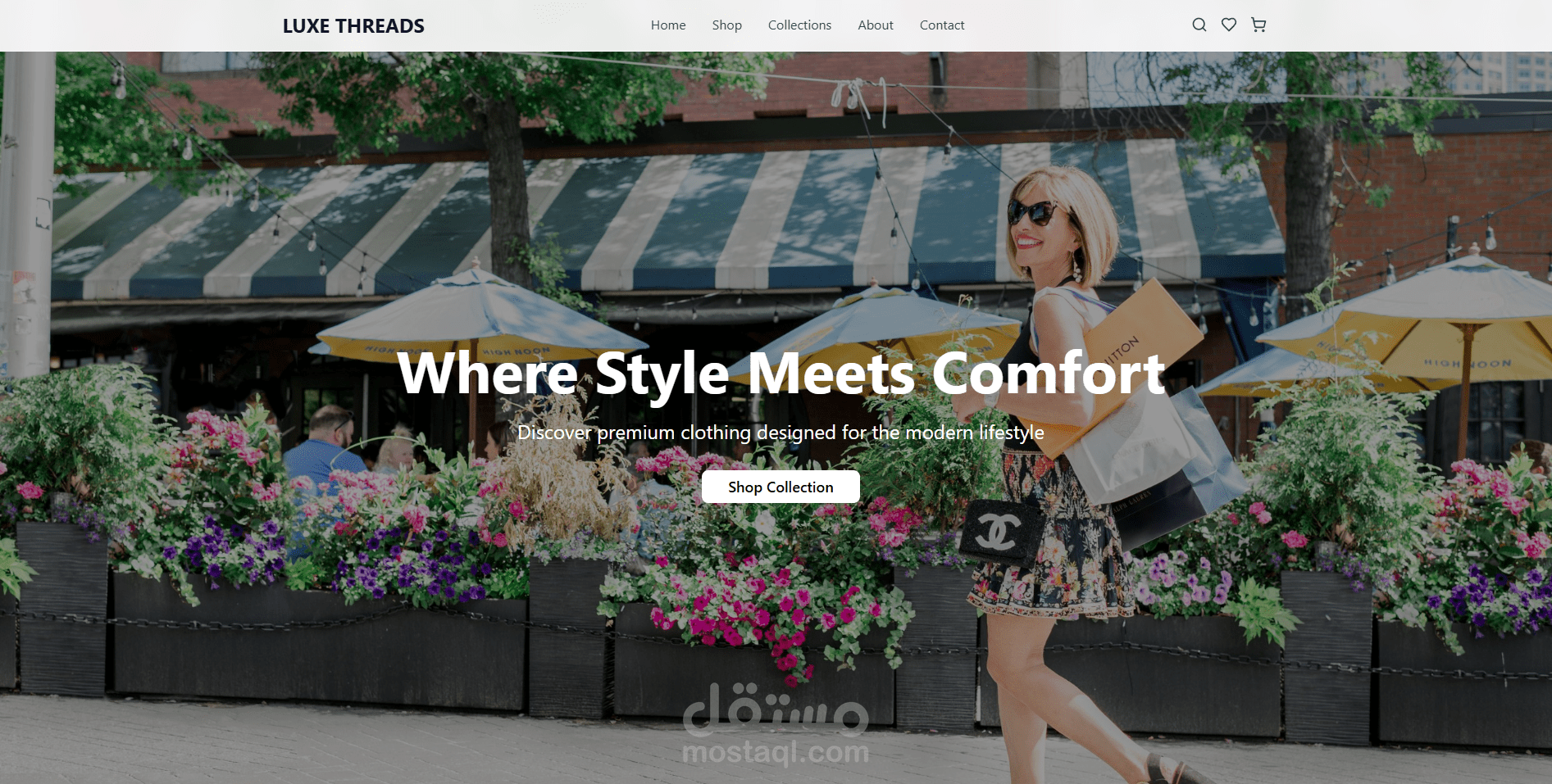 website for cloths brand