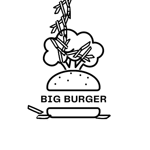 تصميم لوجو لمطعم Big burger