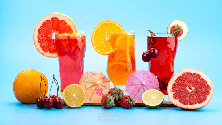 تصميم عرض تقديمي - Fruit Juice