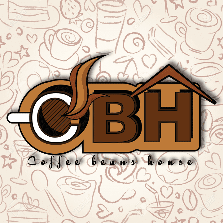 Coffee beans house logo