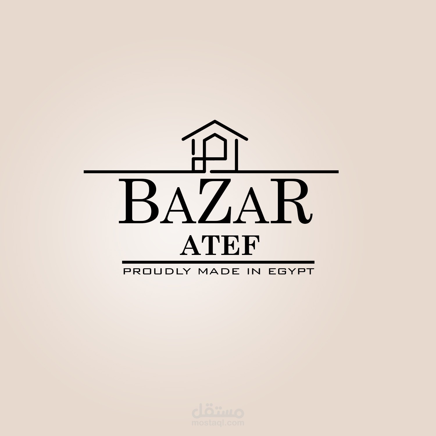 A Creative logo for a Bazar Shop