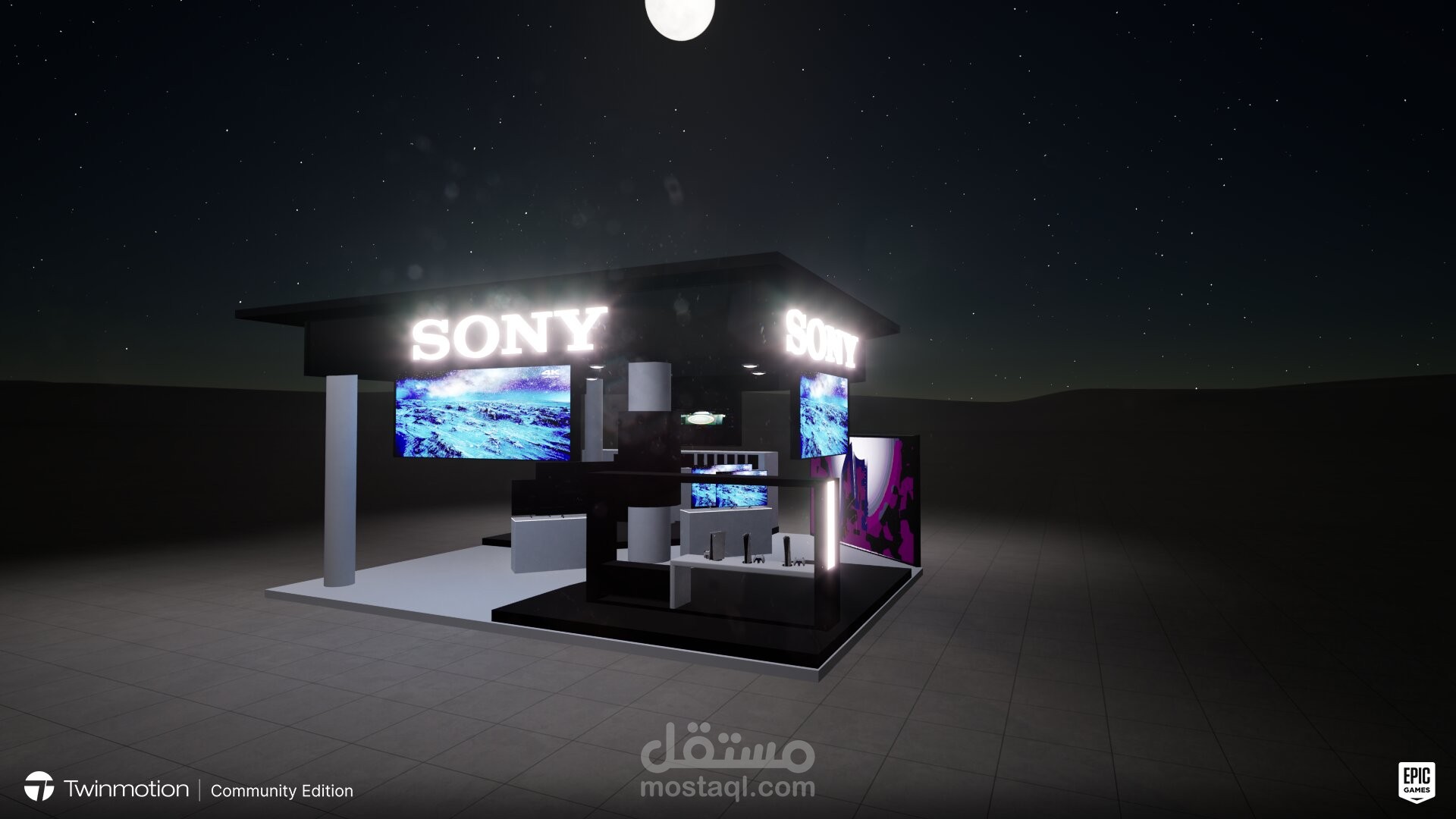 معرض ستاند سوني-Stand Exposition Sony