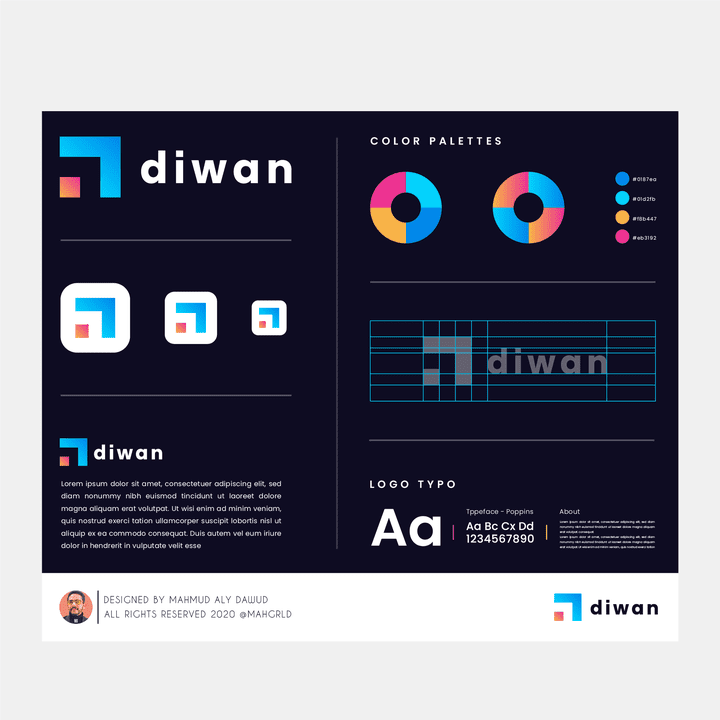 تصميم علامة تجارية لشركة محاسبة // diwan