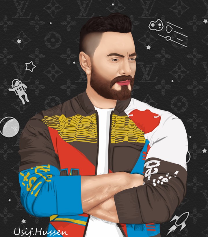 tamer hosni in vector art