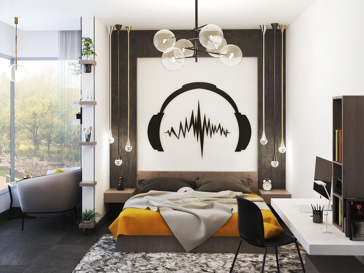 modern boys bedroom