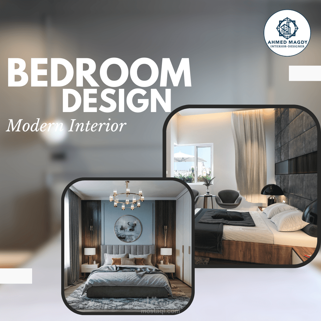 3D interior design  for Bed room