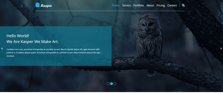 Kasper  PSD Template to Website