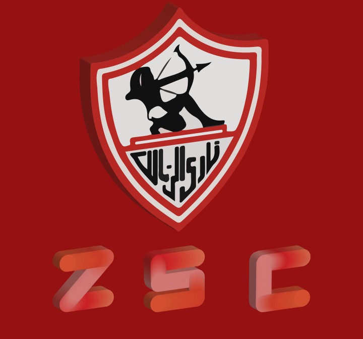 ZAMALEK SC 3D LOGO WITH NEW DESIGN