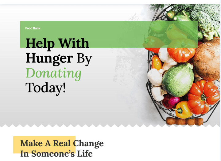 Food Bank website