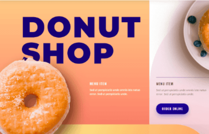 Donut Shop website