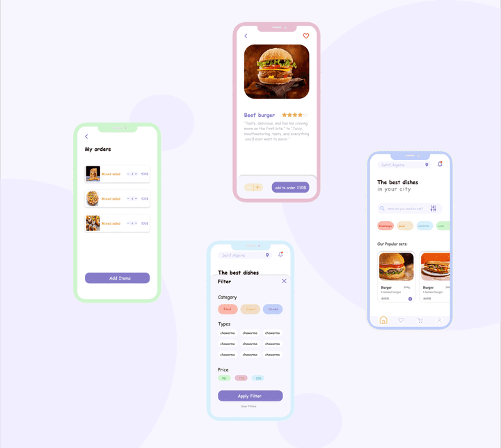 food delivery  UI