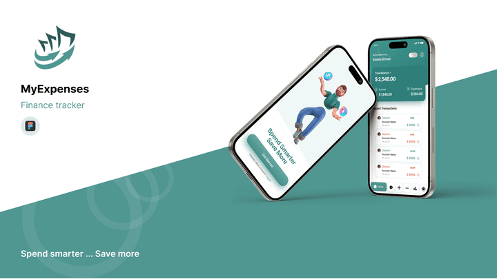 My Expenses UX/UI mobile finance tracker app
