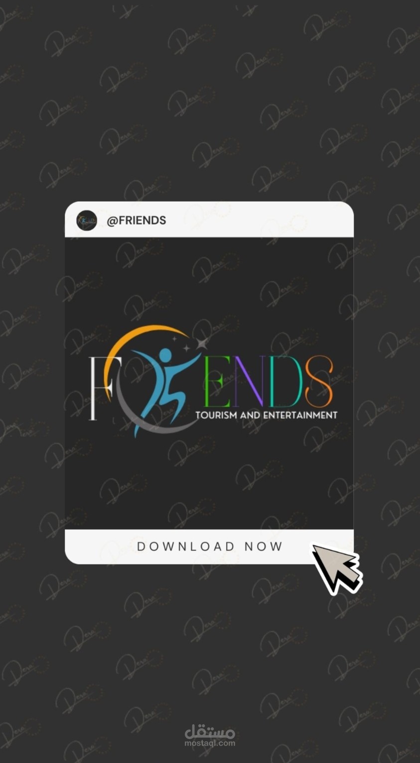 Professional logo ( friends application)