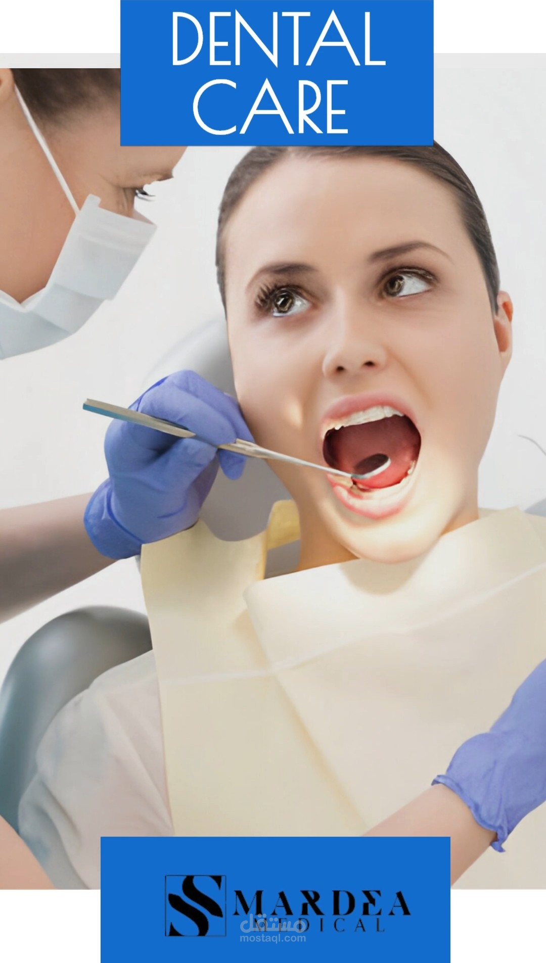 اعلان تسويقي لمركز تجميل الاسنان بالمملكة المتحدة