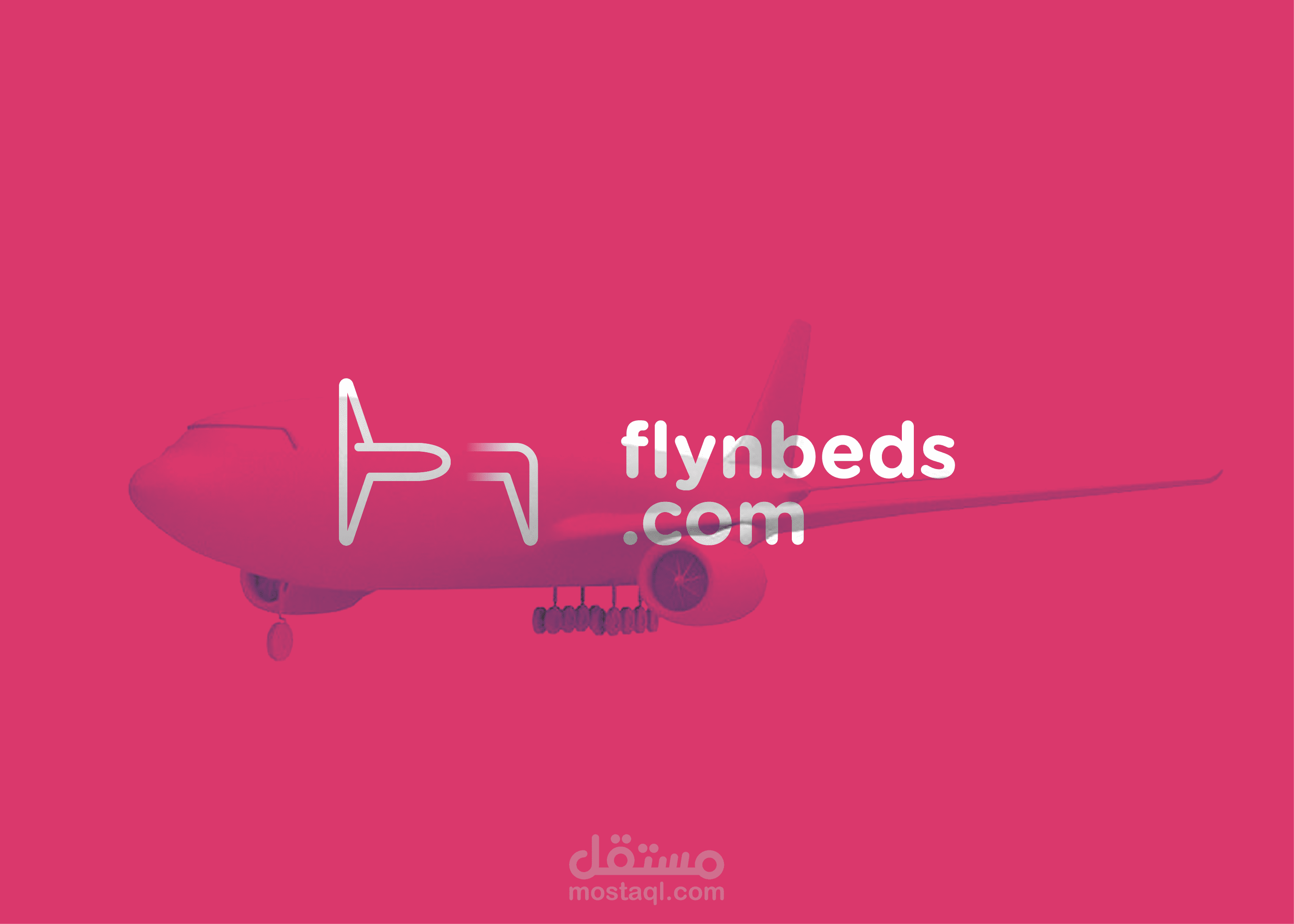 flynbeds logo and identity