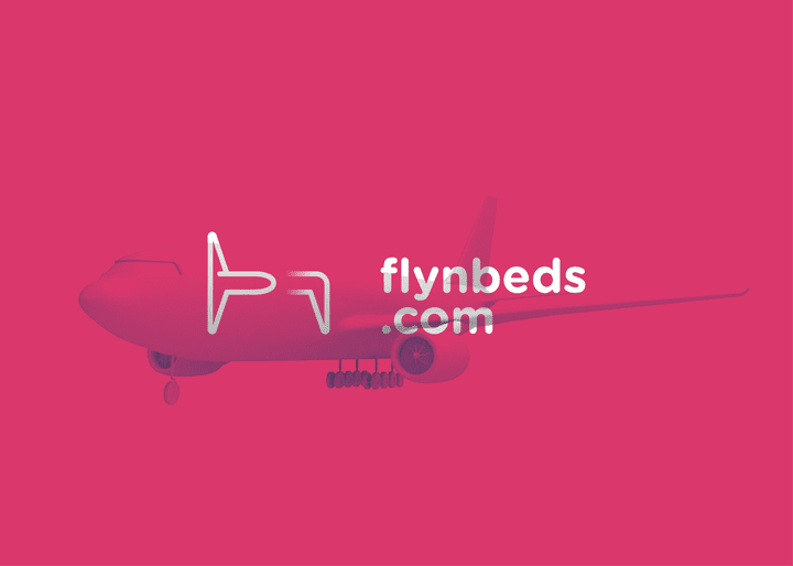 flynbeds logo and identity