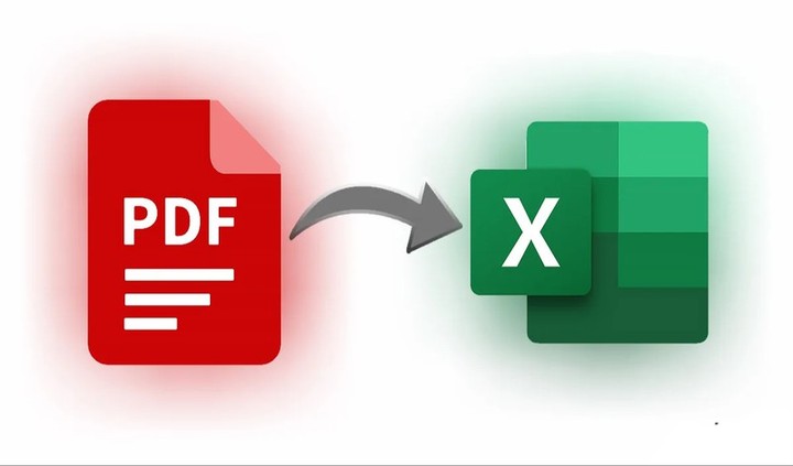 تحويل ملف نصي  PDF الى Excel