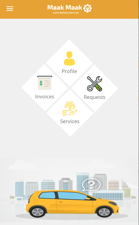 MaakMaak : Mobile app and admin panel for car services