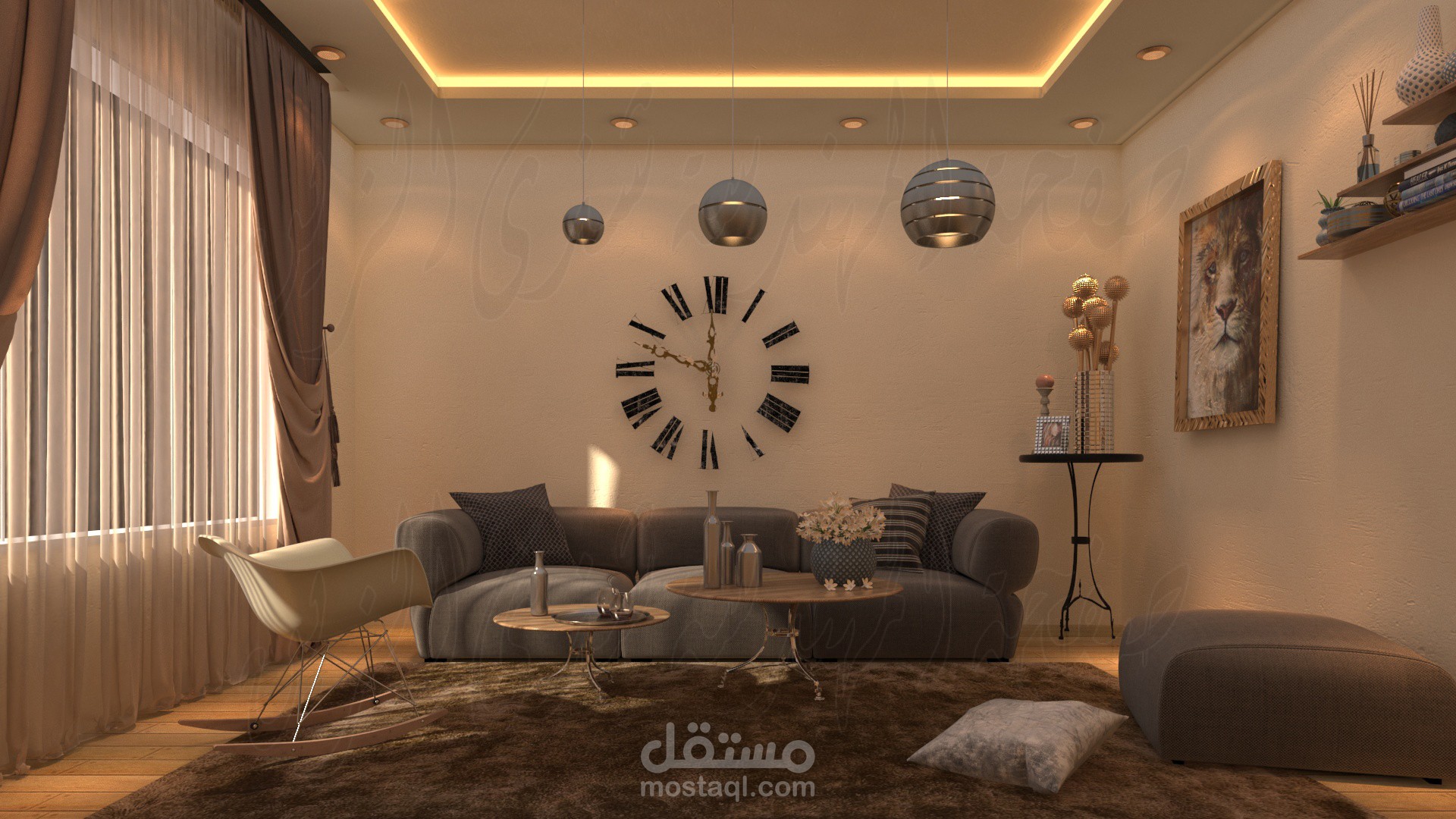 ديكور غرفة على برنامج 3dsMax