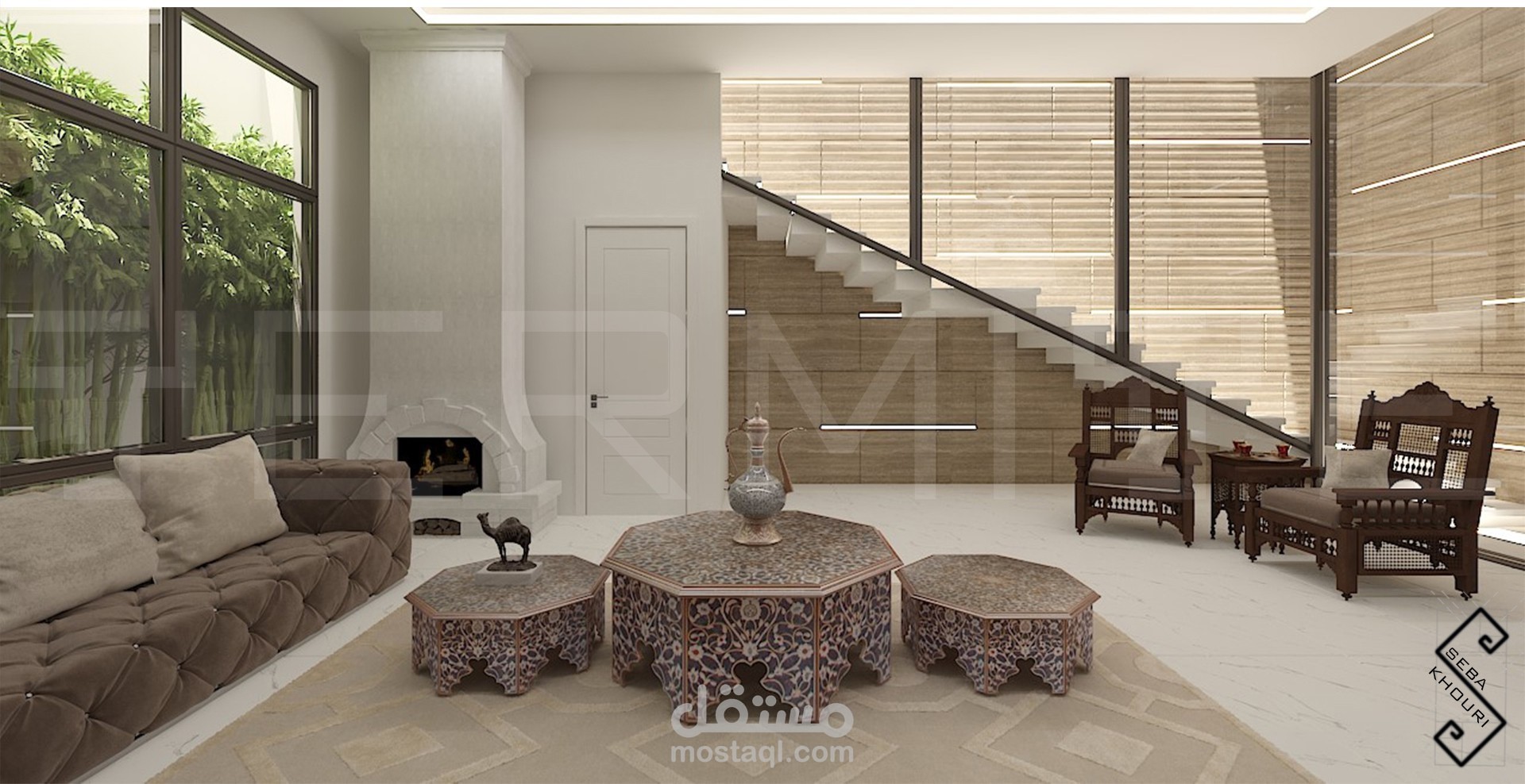 تصميم فيلا أولا( basement)